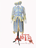 Костюм "Принц" (стилизованный) голубой с золотом (Цв: Голубой-Золотой Размер: 50-52) Голубой-Золотой