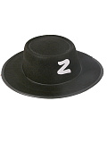Шляпа "Зорро" детская (Цв: Черный Размер: 55) Черный