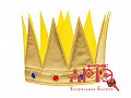 Корона "Царь" с камнями (Цв: Золотой ) Золотой