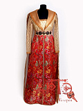 Платье "Бургундия" (Цв: Красный-Золотой Размер: 42) Красный-Золотой