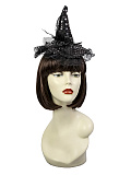 Шляпка на ободке "Ведьмочка" (Цв: Черный ) Черный