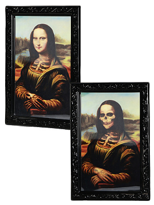 Картина, лентикулярная печать "Мона Лиза" Черный