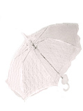 Зонтик "Прогулочный" из кружева, 75 см (Цв: Белый ) Белый