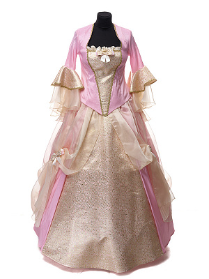 Платье "Рококо" XVIII век Розовый