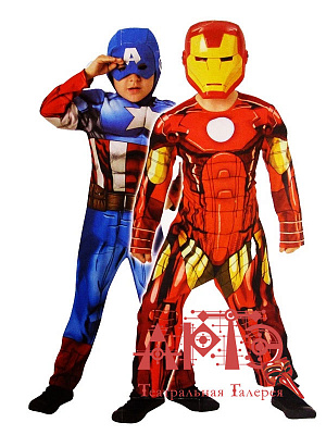Костюм "Капитан Америка/Железный человек" Deluxe Разноцветный