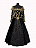 Платье "Королева Марго" Черный-Золотой