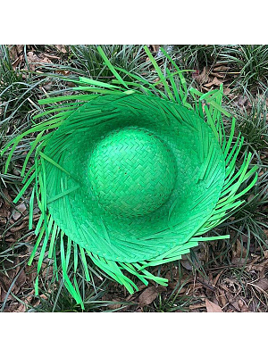 Шляпа соломенная "Гавайи" Зеленый