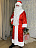 Костюм "Дед Мороз" стеганый из атласа Красный-Белый