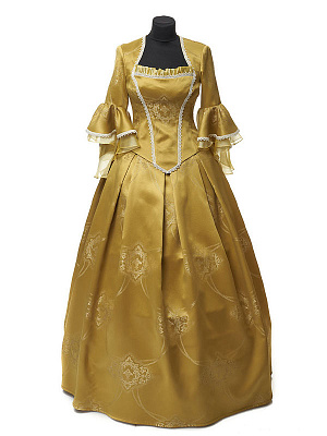 Платье в стиле "Рококо Светское" Золотой