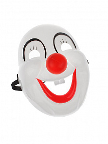 Маска карнавальная "Клоун" с красным носом