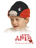 Шапочка детская "Снегирь" (Цв: Черный-Красный Размер: 52-54) Черный-Красный