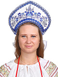 Кокошник "Синие Цветы"