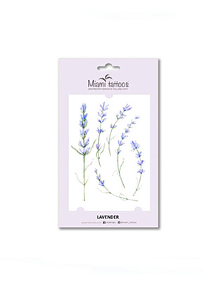 Тату переводные Miami Tattoos " Lavender" Разноцветный