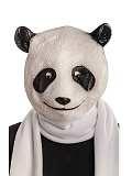 Маска латексная "Панда" (Цв: Белый-Черный ) Белый-Черный