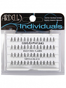 Ресницы пучки безузелковые Ardell Dura Lash Flare Medium, средние черные