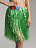 Юбка гавайская зеленая 50 см.  Зеленый