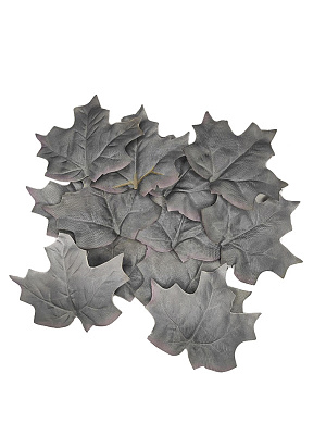 Кленовые листья уп.12шт. Серый