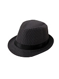Шляпа гангстера с рисунком ткани "гусиная лапка" (Цв: Серый Размер: 59) Серый
