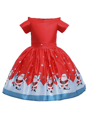 Платье праздничное "Рождество" Красный