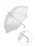 Зонтик "Прогулочный" из кружева, 69 см (Цв: Молочный ) Молочный