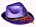 Шляпа из велюра,отделана декор. тесьмой Фиолетовый