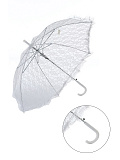 Зонтик "Прогулочный" из кружева, 69 см (Цв: Белый ) Белый