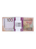 Пачка купюр 100 рублей