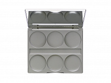 Палитра пустая для пудры/ Dual Finish 6er-Palette, Leer 6 цв.