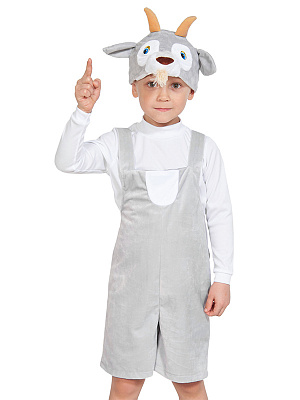 Костюм карнавальный "Козлик" Серый-Белый