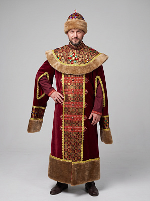 Костюм "Русский Царь" Бордовый