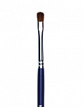 Кисть для теней из пони ровная №4 (Цв: Blue) Blue