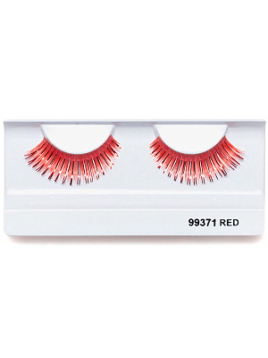 Ресницы цветные блестящие Red
