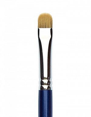 Кисть из горного колонка овальная (ворс высота 10 мм.,ширина 10 мм.) Blue