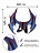 Крылья "Дракон" из пенополиуретана, 60 х 48 см. Синий