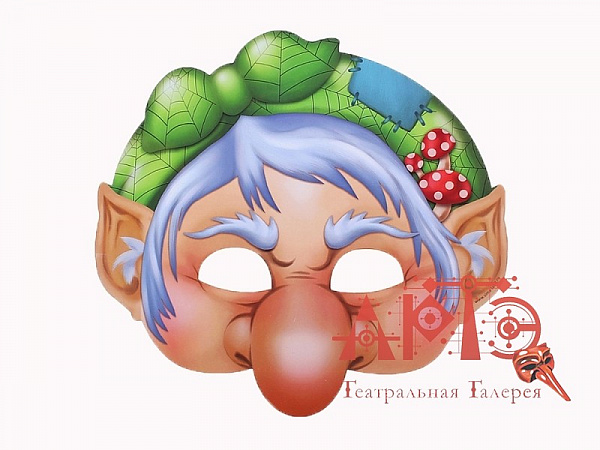 Маска карнавальная "Баба-Яга" 