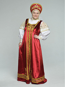Русский народный костюм (сарафан, рубашка , жилет, головной убор) 