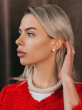 Набор 2 предмета: серьги, колье "Жизель"