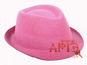 Шляпа фетровая Св. Розовый