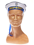 Бескозырка "Морфлот", детская (Цв: Белый-Синий Размер: 52-54) Белый-Синий