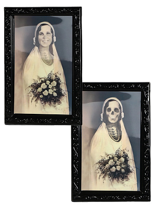 Картина, лентикулярная печать "Портрет Невесты" Черный