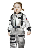 Костюм космонавта детский, серебряный