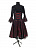Платье "Темная принцесса" для девочки, паутина Черный-Красный