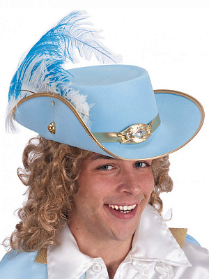 Шляпа "Принц"  Голубой