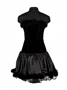 Платье корсетное "Черная бестия"