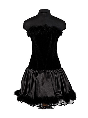 Платье корсетное "Черная бестия" Черный