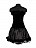 Платье корсетное "Черная бестия" Черный