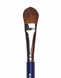 Кисть для румян из пони овальная №17K (Цв: Blue) Blue