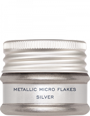 Металлическая пудра (Хлопья металлизированные микро) Silver