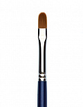 Кисть из нейлона овальная №8D (Цв: Blue) Blue