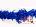 Боа страусиное пушистое, длина 2 м. Синий